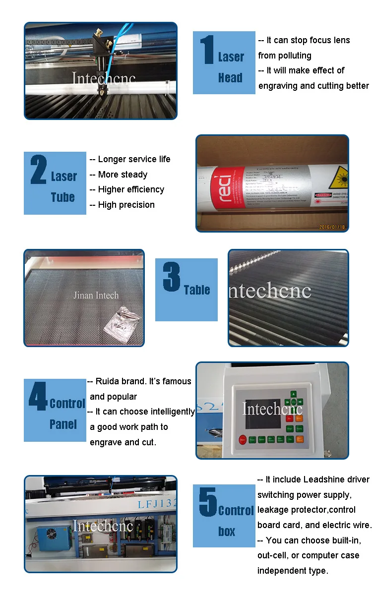 Ce Standard 1300*2500mm Auto Focus Laser Cutting Machine