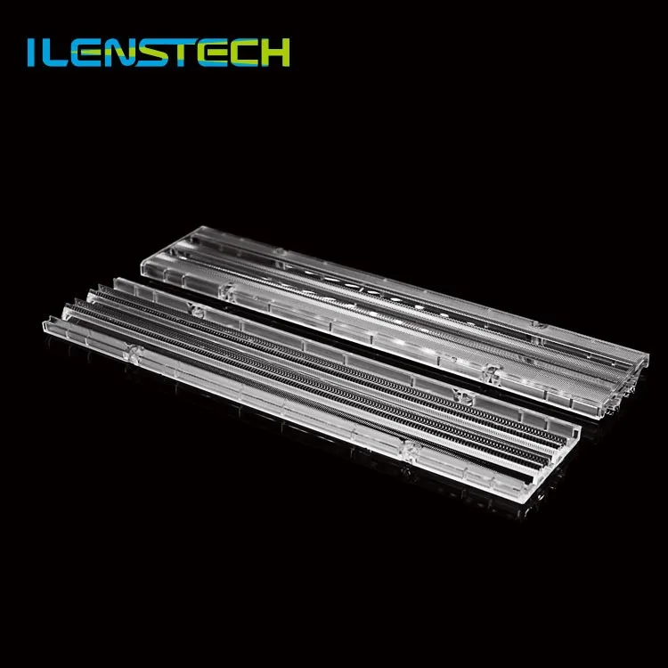 Plastic linear profile optical lenses / smd led lens 2835 3030 for wholesale