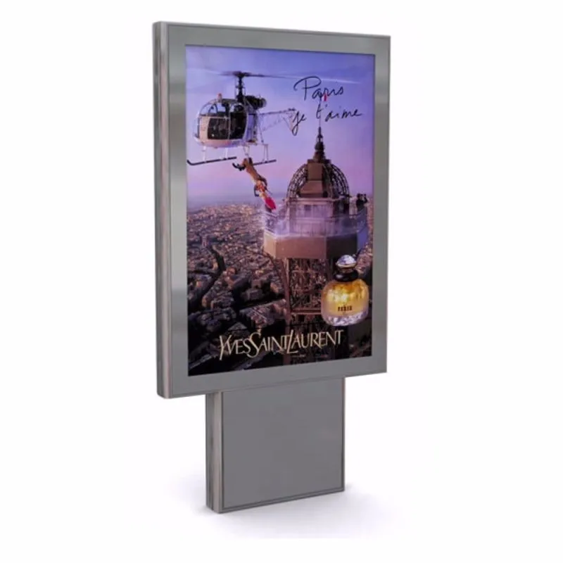 product-Street application and double side solar power advertising light box outdoor lightbox-YEROO--6
