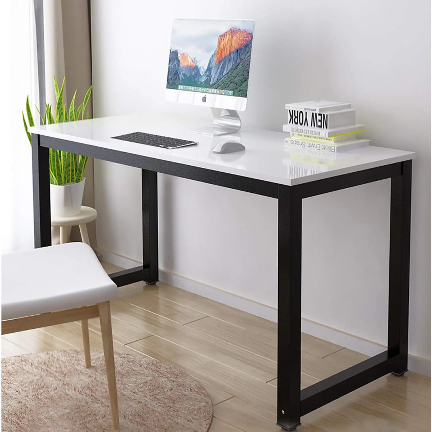 Buy Simple Design Rectangular Computer Table Home Office ... on {keyword}