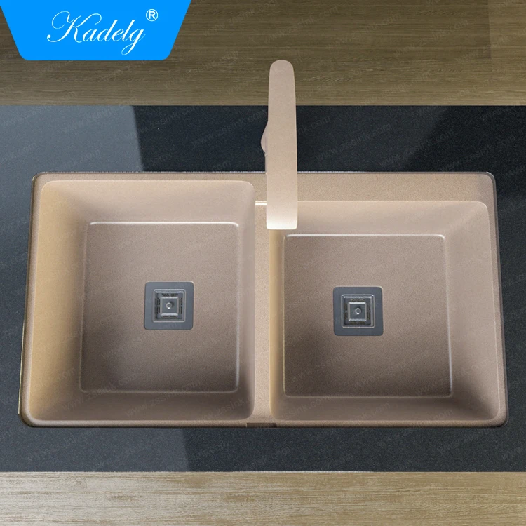 Modern New Design Composite Granite Double Bowl Sink