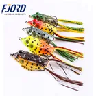 FJORD China Top Quality Handmade Bass Snakehead Frog Fishing Lure Soft Hollow Body Fishing Frog Lure