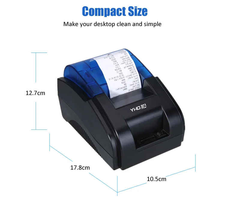Cheap 58mm Thermal Receipt Printer Work With POS Machine With 2 Years Warranty