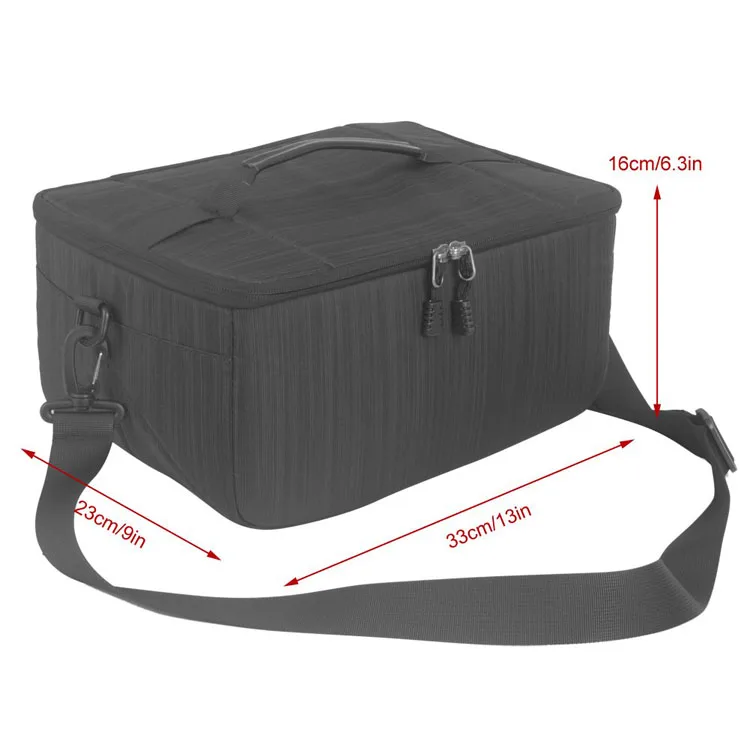 Large Camera Bag Foam Inserts Carry Case Soft Padded Camera Equipment