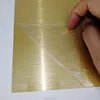 Brushed Golden metal sublimation blanks Freely printing aluminum sheets