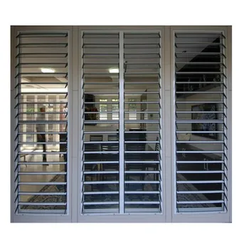 Compact Aluminum Security Shutters Window With Security Bar - Buy ...