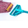 hot selling 2018 plastic mop socket design colorful viscose and cotton deck wet mop head for floor