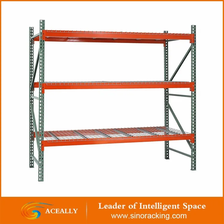 Heavy duty 5000lbs green and oranger pallet storage racking
