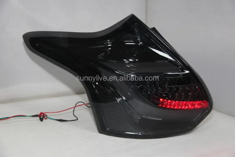 for Focus 3 LED Strip Tail Lamp for FORD Hatchback 2012-2014 year Smoke Black TW
