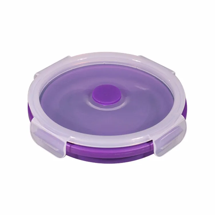 4pcs Silicone Folding Lunch Box, Food Storage Containers