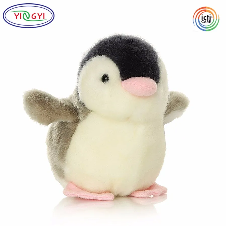 F256 Furry Penguin Plush Animal Hanging Keychain Ornament Dolls Toys
