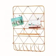 Nordic Style Wrought Iron Grid Fresh Home Wall Decoration