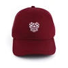 Brand quality mens 3d embroidery logo 6 panel baseball cap custom