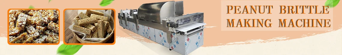 High Efficient Peanut Brittle Making Machine Peanut Bar Production Line Fruits Snack Bar Equipment