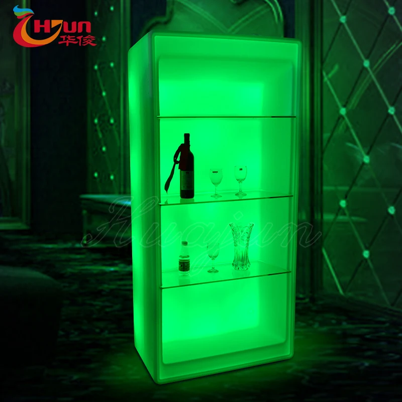 2021 Colorful Pe Led Light Display With Glass For Bar Buy Bar