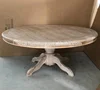 French Style Solid Wood Large Round Restaurant Dining Tables