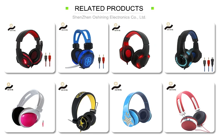 New Design High Quality Rohs Earphones Headphones Gaming With Led Light ...