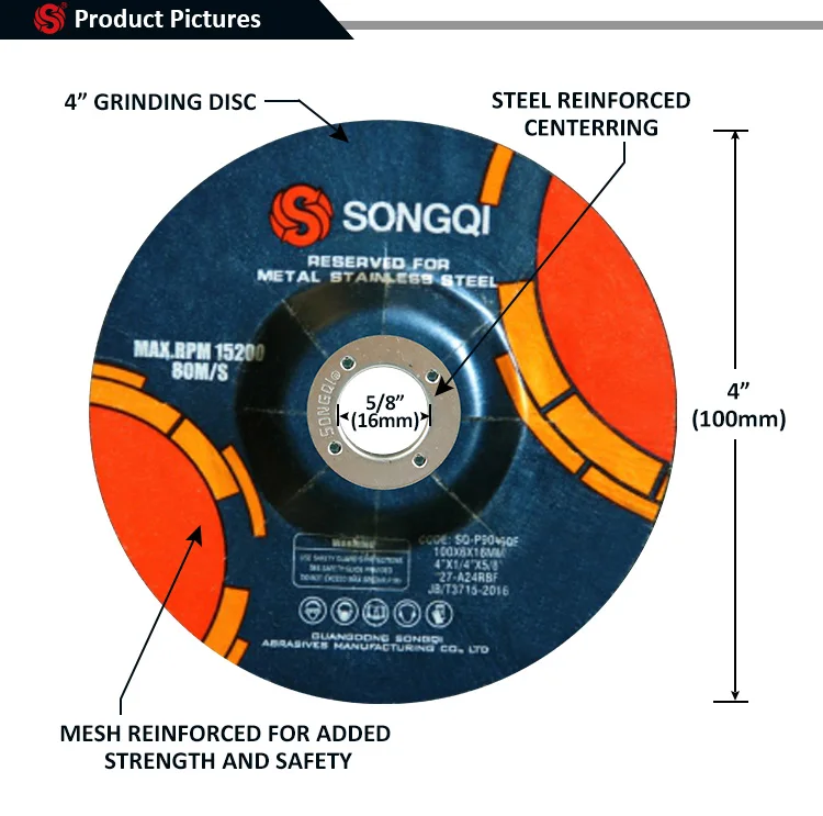 4 Inch 100x6mmx16mm Abrasive Grinding Wheel Buy China Grinding Wheel
