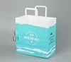 OEM white cloth Kraft Paper Bag Packaging with handles
