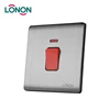 Stainless steel universal ignition light power 20A 45A double pole push-button switch WITH NEON