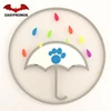 Fashionable Eco-Friendly White Transparent PVC Patch Rubber Label with Attractive Engaging Compelling Patch