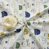 New style print twill 100% cotton fabric for bed sheets construction patterns