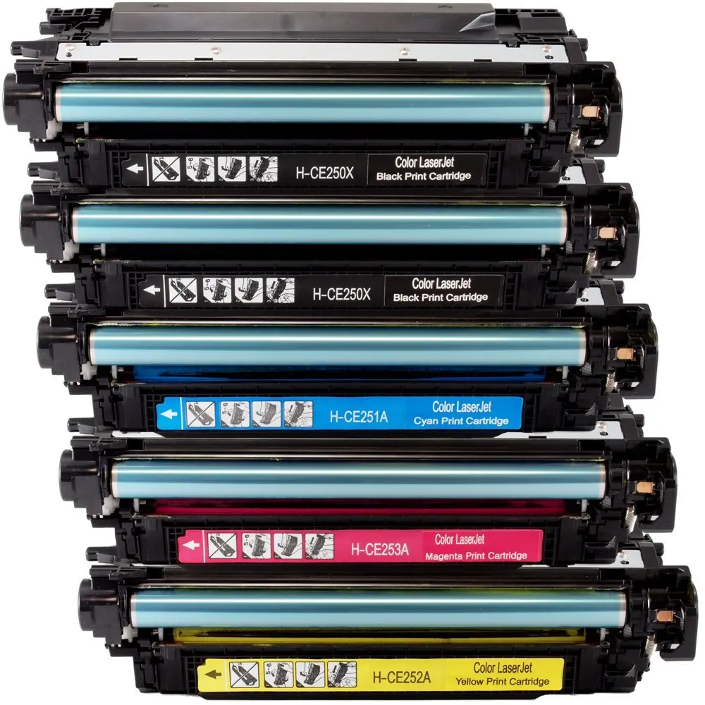 Works with: Color Laserjet CP3525 CP3525X CP3525DN CP3525N CM3530FS MFP CM3530 Black MS Imaging Supply Compatible Toner Replacement for HP CE250A