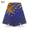 H & D 2018 New Fashion Style Sale Famous Brand Fabrics Prints 6 Yard African Printed Silk Fabric
