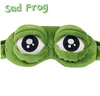 2019 Funny Cosplay Plush Stuffed Frog Toys / Sad Frog 3D Eye Mask with big eyes/Stuffed Toys for Children gifts