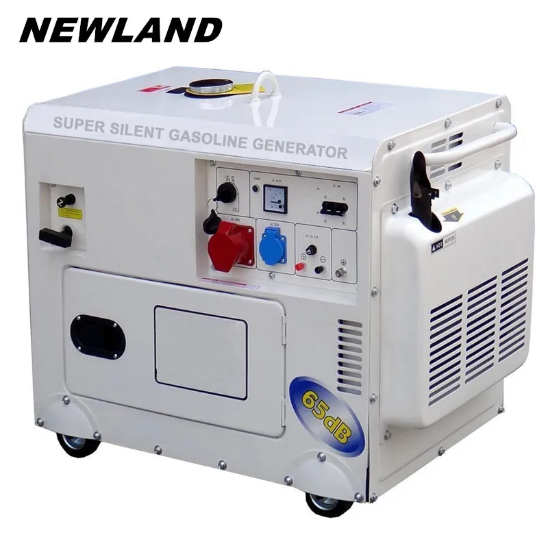 Newland Gg7500dse 6kw Silent Gasoline Generator 15hp Sound Proof