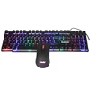 good quality hot sell led light game and office used keyboard mouse combo