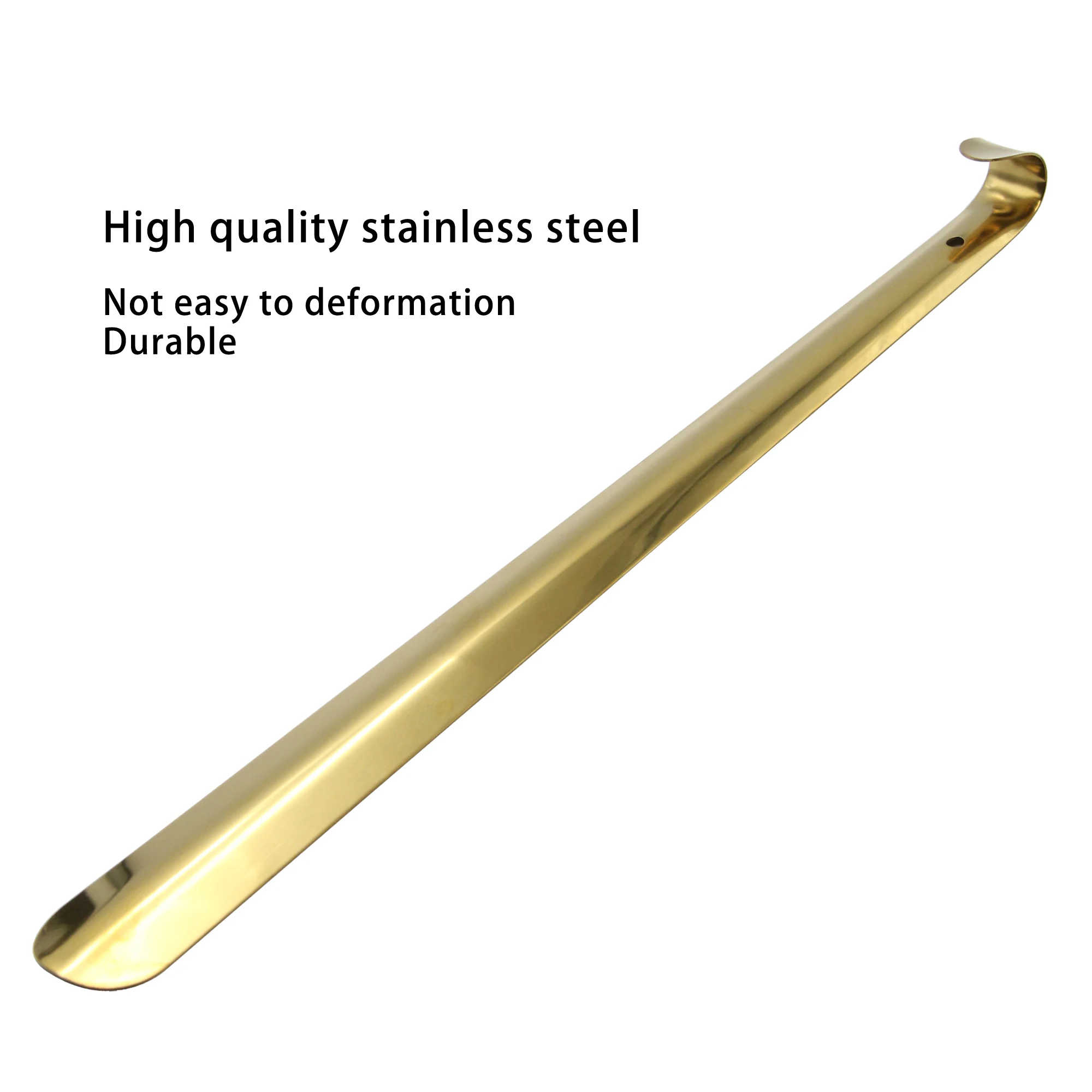 Durable Professional Gold Stainless Steel Shoehorn Shoe Horn With Long