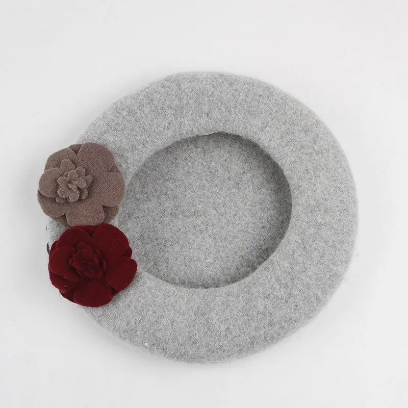 Wholesale custom 100%wool  Beret for Kids