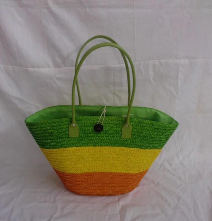 纸绳编织袋海草手提袋稻草挥舞沙滩袋