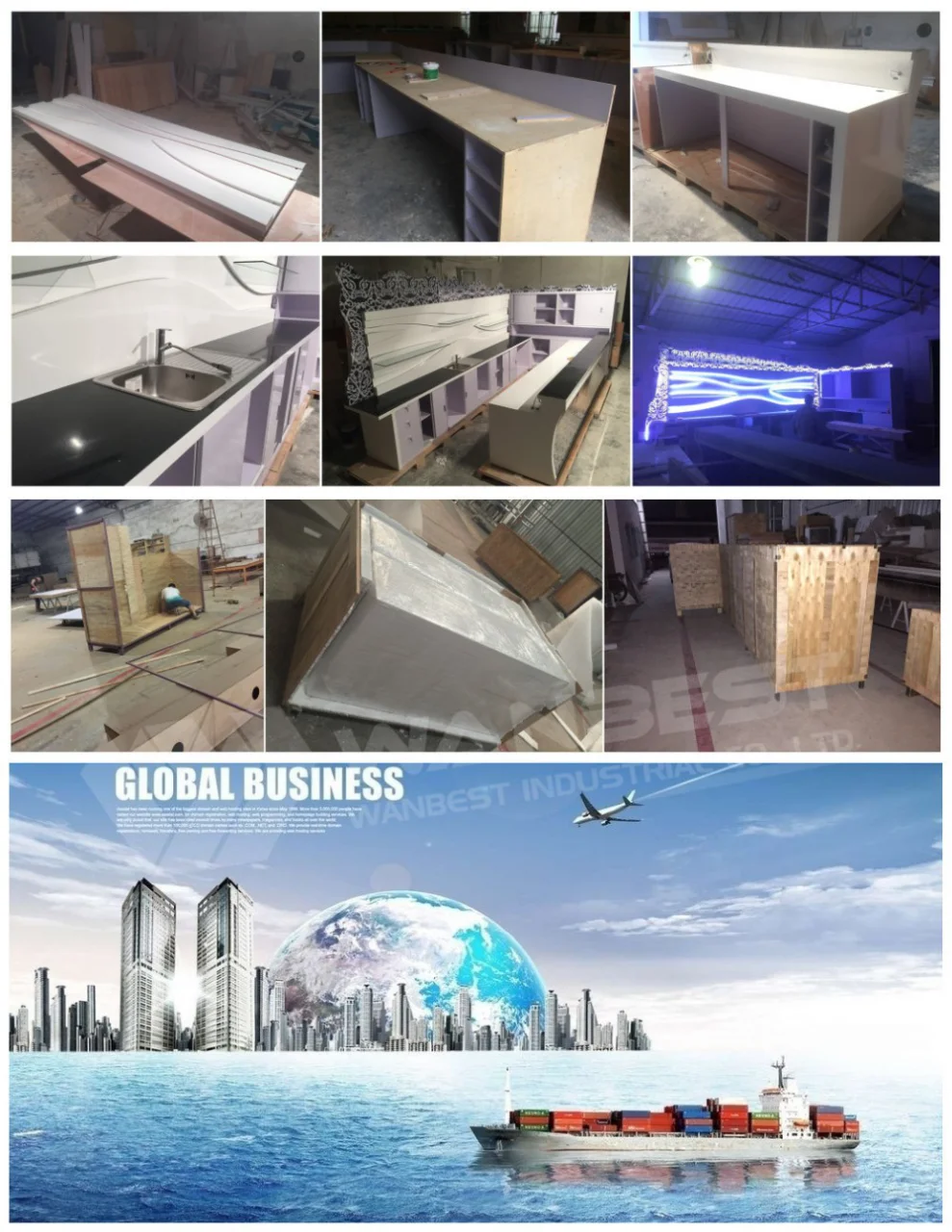 Italian Design Artificial Stone Home Bars Counters For Hotel Or Bar Or