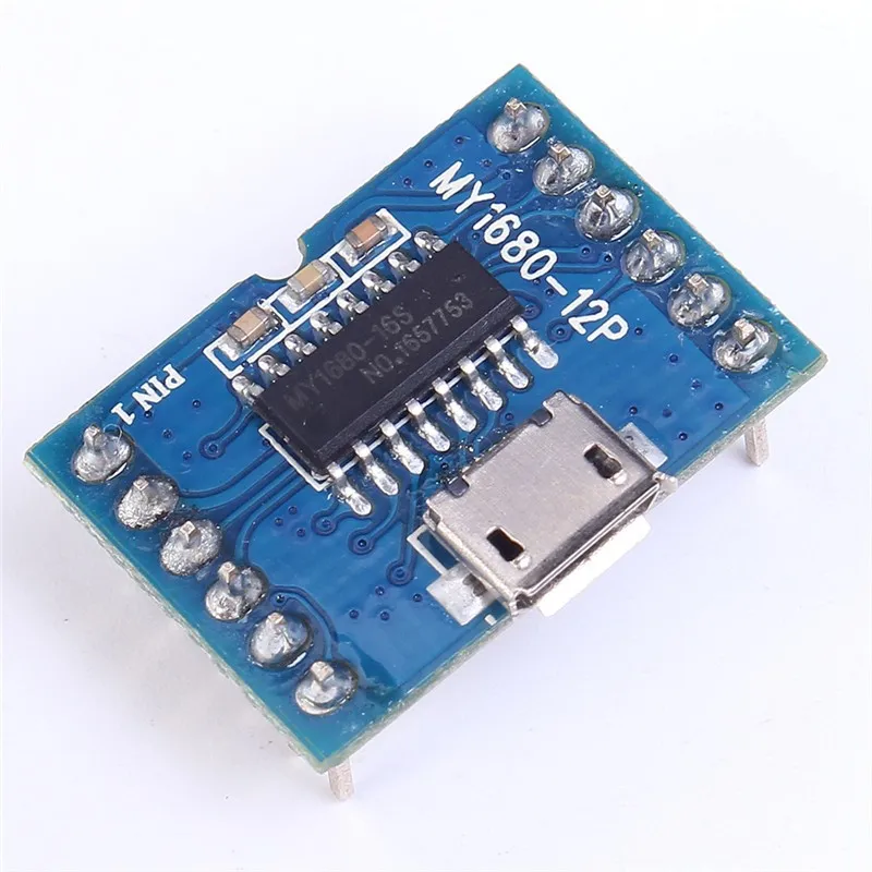 my1680 mp3 语音模块单片机串行音乐 chip 板 control 为 usb 下载