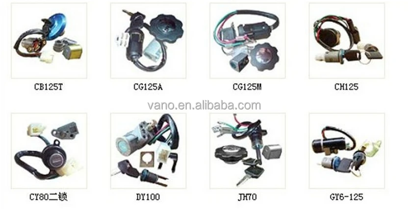 DT125 motorcycle 24v ignition switch