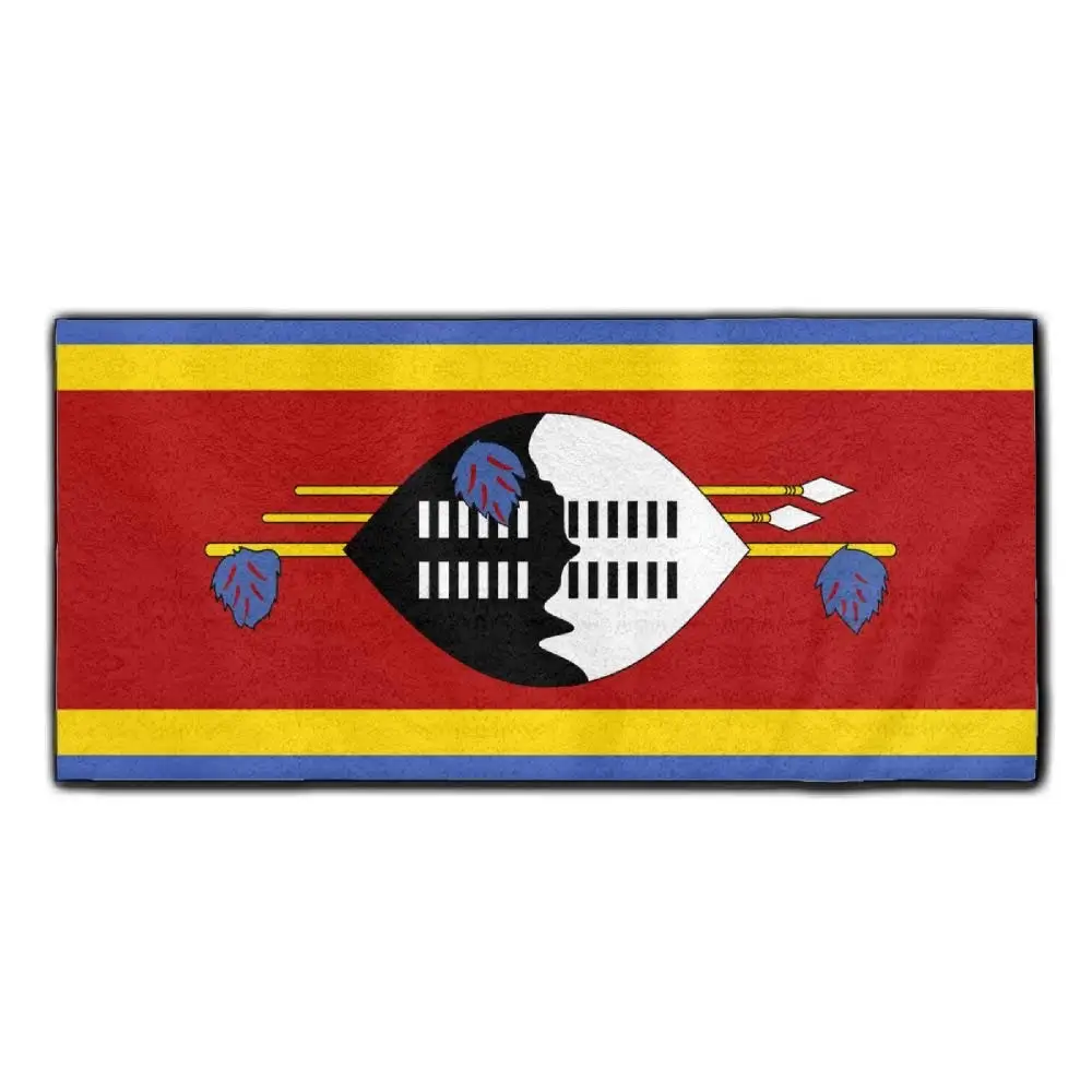 ChunLei Swaziland Flag Washcloths Face Towel Hair Care Towel Gym And Spa Towel Kitchen Dish Towel