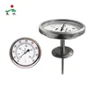 Temperature Bimetal Thermometer with tri clamp