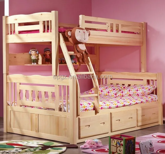 सस्ते लकड़ी बच्चों चारपाई बिस्तर के लिए सीढ़ी मचान चारपाई बिस्तर बच्चों जुड़वां बिस्तर DG-S25 करने के लिए इस्तेमाल किया