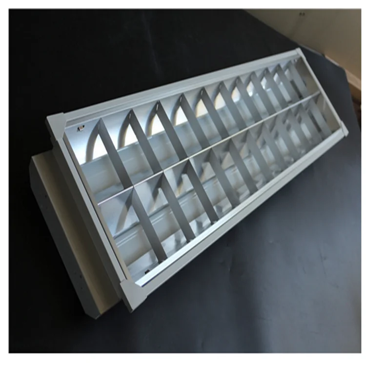 3x20w T8 Grille Lamp Fixtures,60*60cm Reflector Louver Lights Fitting