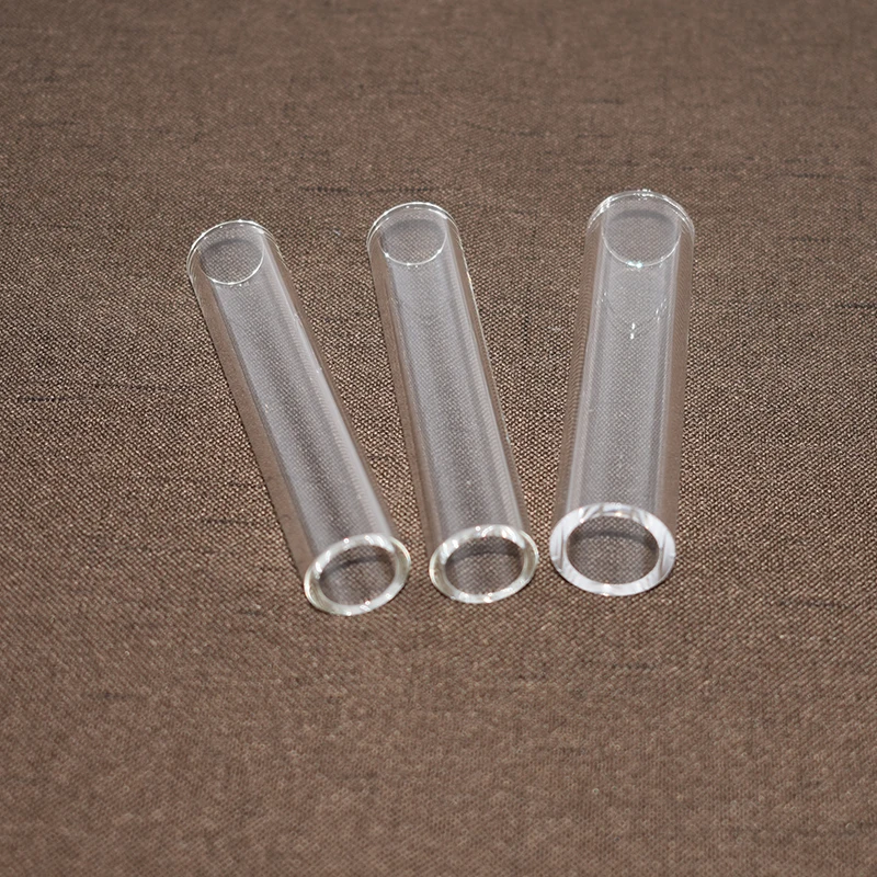 Fire Polished Two Open End Pyrex Glass Tube Quartz Glass Pipe Quartz