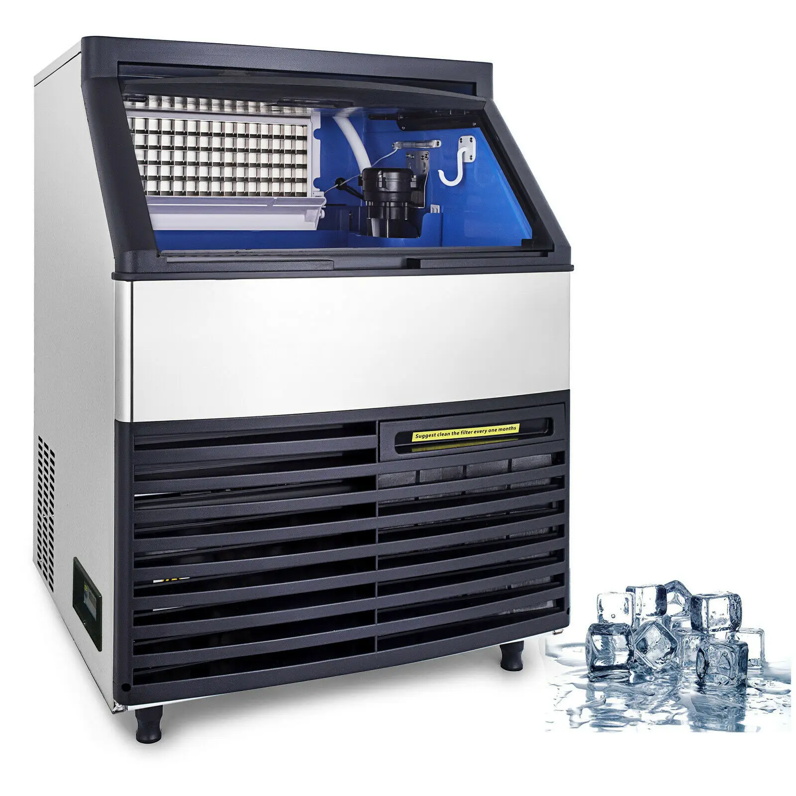 Commercial Ice Maker Cube Ice Making Machine 120kg