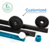 factory price flexible plastic gear rack and pinion producing used injection molding