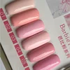 D&H-G41 BARBIR PINK color series uv gel polish nail Glue Three Step Nail Gel Soak Off LED Gel Permanent Private Label