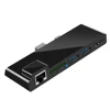 New Design China factory direct sale 6 Port usb 3.0 hub with network links and sd tf card reader Converter Adapter for surface