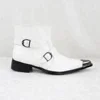 New Design PU White Western Cowboy Boost For Men For Sale