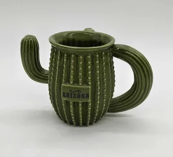 Wholesale Decorative Cactus Shaped Ceramic Coffee Mug With Big