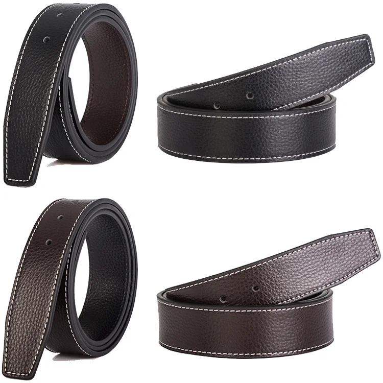 On Sale Unisex Full Rain Genuine Leather Belt Strap 3.8 Cm Grain