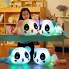 Luminous Valentine's Gift Big Size Induction Light Music The Panda Toys Cuddly Blue LED Night Light Panda Dolls